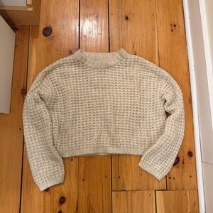 Wild Fable Cream Textured Sweater